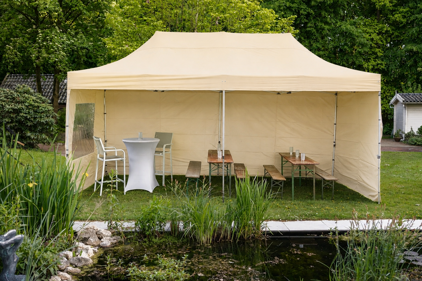 Easy-up tent 4x4m